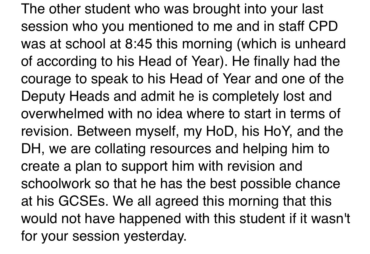 Disengaged student changes his ways after working with School Speaker Cameron Parker