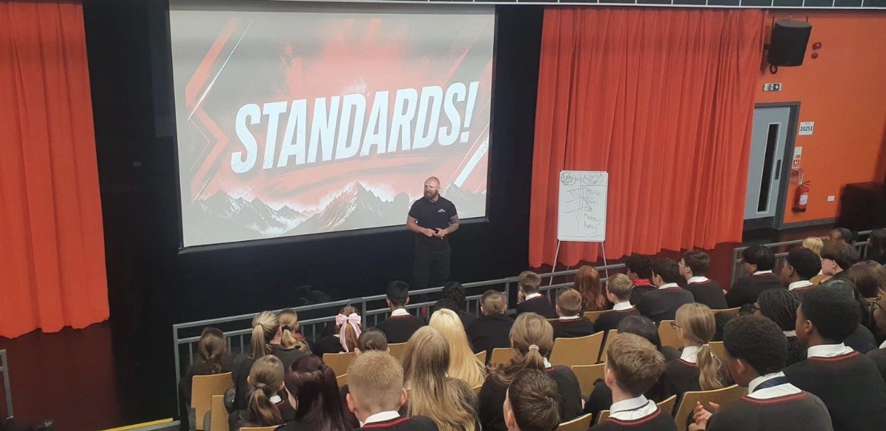 Cameron Parker the UK's #1 Motivational Speaker for Secondary Schools working with Shenley Academy Birmingham